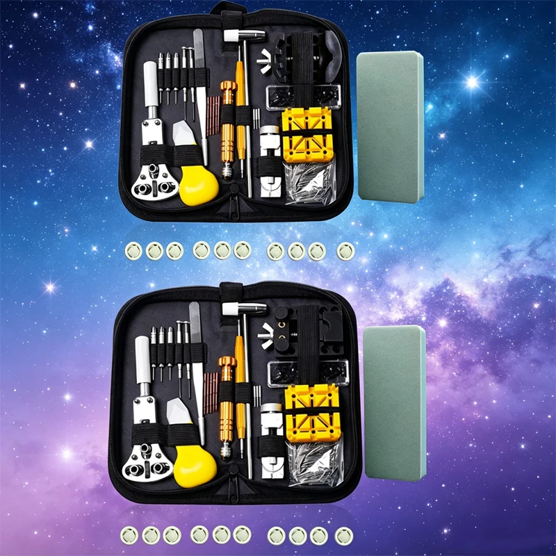 

A/B Style Watch Repair Tools Kit Clock Watchmaker Link Pin Dissolving Housing Open Remover Battery Replacement Parts Clean Set