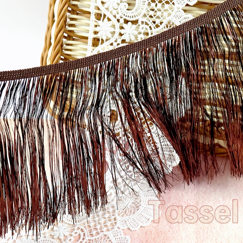 

5/10M 10/15/20cm Fringe Tassel for Sewing Bag Skirt Decor Lace Trim Stage Garment Latin Dress Laces DIY Curtains Accessories