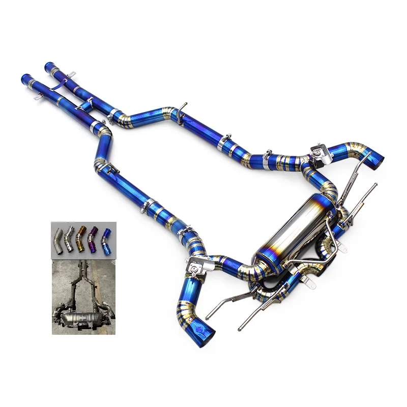 Custom Original Valve Catback Exhaust For Mercedes-Benz AMG GTR/GT R C190 4.0T 2019-2023 Titanium Pipe Exhaust System Muffler