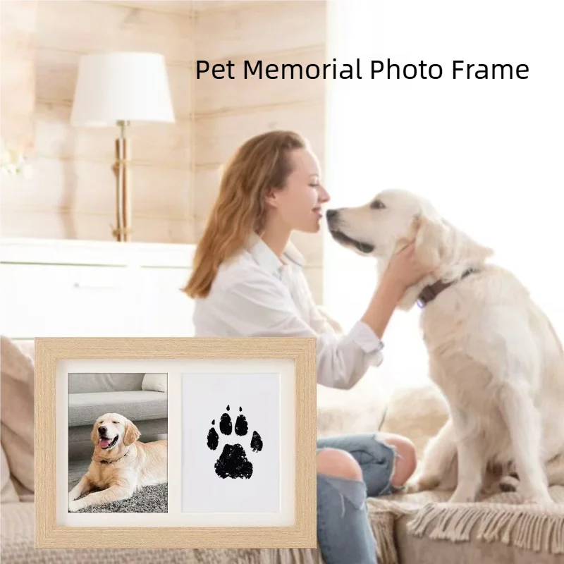 Pet Paw Print Commemorative Ink Pad，Dog or Cat Pet Owner Keepsake，DIY Inkless Handprints and Pet Pawprint Impression Making Kit