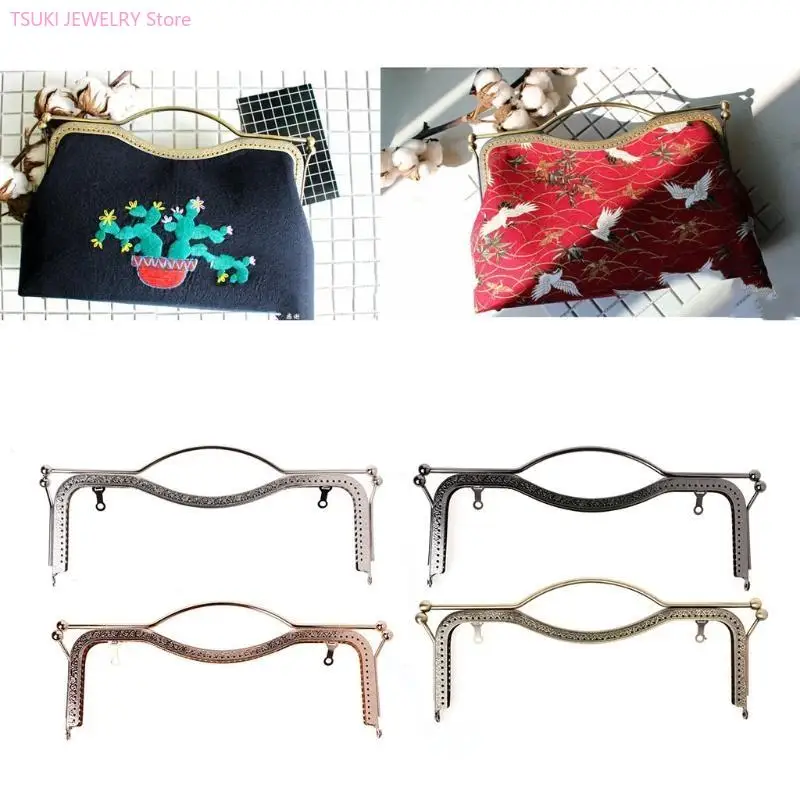 62ke 1pc torebka torebki monety Kiss camp blokad metalowy łuk ręka ręczna rzemiosło 27