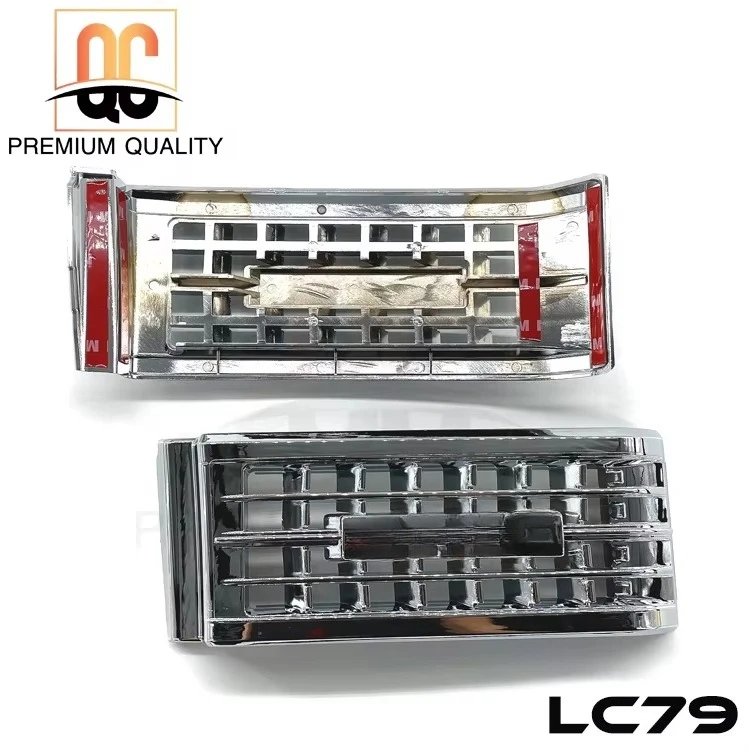 2026 Single Row Pick up Limited Style Chrome air Vent Outside Cover for Land Cruiser LC70-79