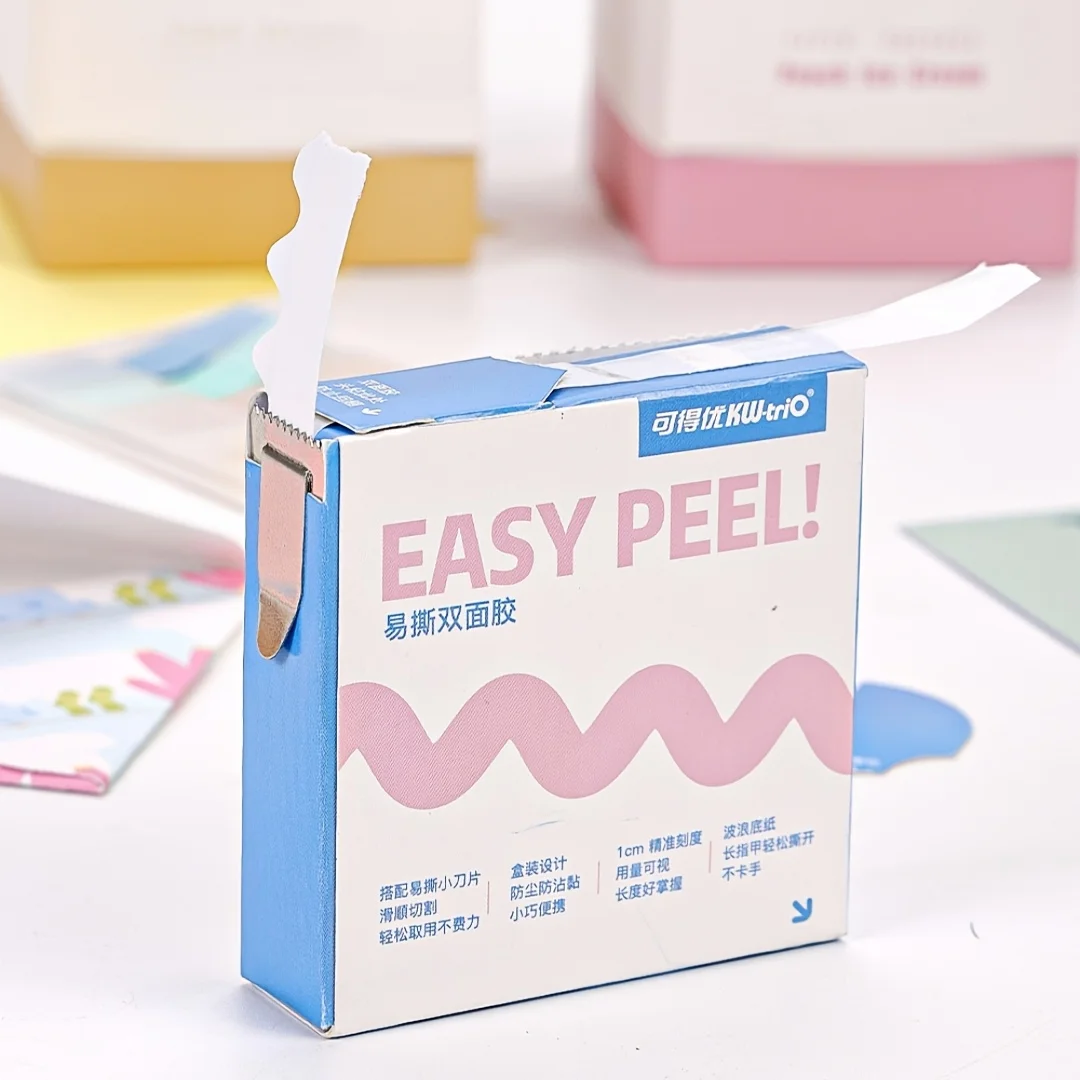 1pc User-Friendly Double-Sided Adhesive, Manual DIY High-Viscosity Fixation, Office Stationery Supplies