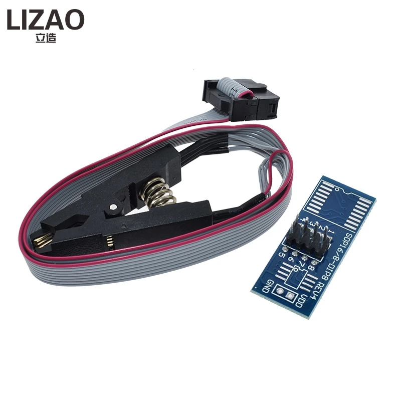 High quality SOIC8 SOP8 Test Clip For EEPROM 93CXX/25CXX/24CXX in-circuit programming on USB Programmer TL866CS TL866A EZP2010