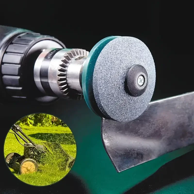 

Lawn Mower Blade Sharpener Electric Grinding Tool with Wear Resistant Head Whetstone Sander for Garden Mower Maintenance
