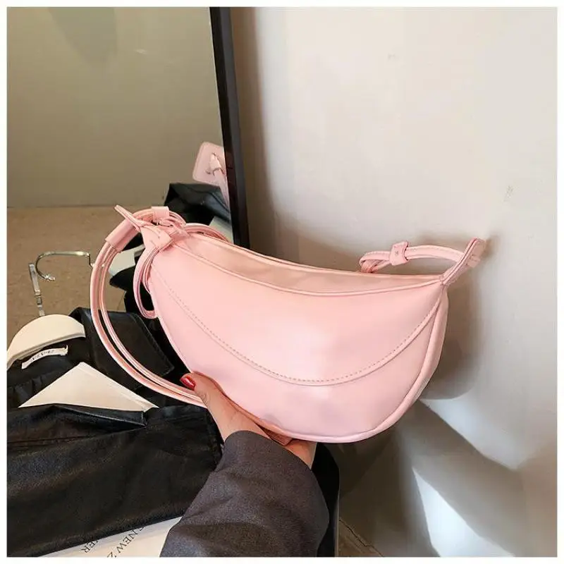 2024 Fashion Green Dumplings Bags For Women Luxury Designer Handbag Leather Chest Bag The New Shoulder Crossbody Banana Bag