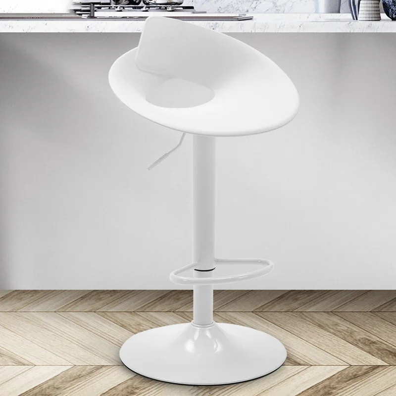 

Round Adjustable Bar Stool White Office Iron Modern Design Bar Stools Lounge Luxury Taburetes Altos Cocina Counter Furniture