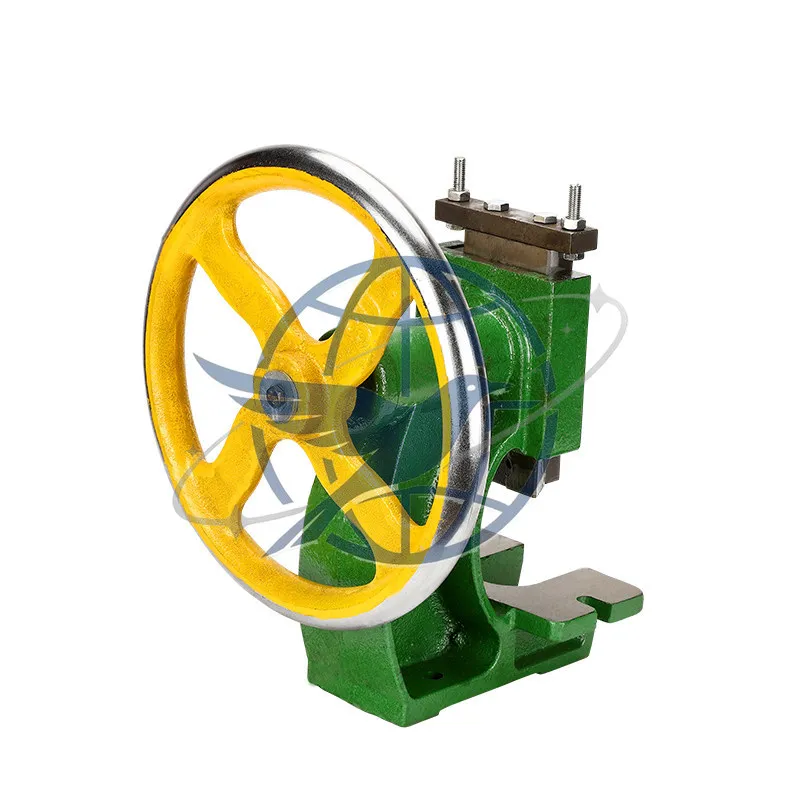 Manual Press Disc Hand Press Disc Punching Machine Hand Beer Machine Desktop Hand Crankshaft Punching Machine Liuhe Punching