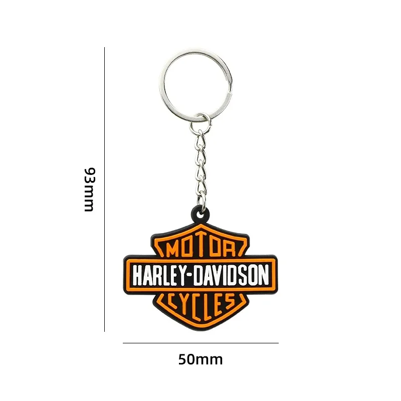 Motorcycle Keychain Soft Rubber Keyring for Harley Davidson Electra Glide Ultra Classic T-Shirt