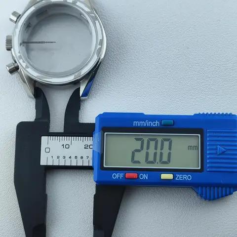 39,7 mm herrklockor, metallboett, FIT VK63-urverk, tillbehör till klockan, klockdelar i safirglas, passar till 20 mm armband, klocklåda 6 best sales kronografklocka - №2