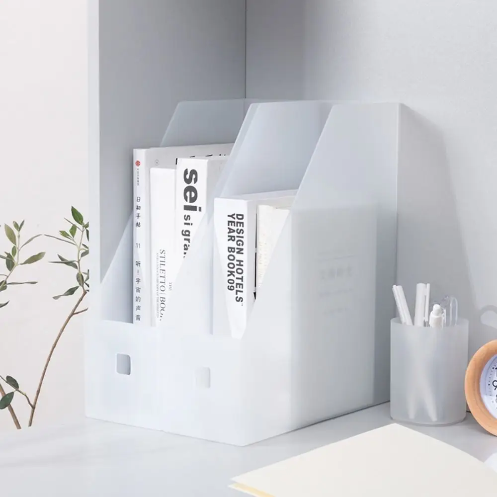 Sundries Storage Box Folding File Storage Box Desktop Organizer Paper Organizer File Organizer Box PP Plastic Minimalism
