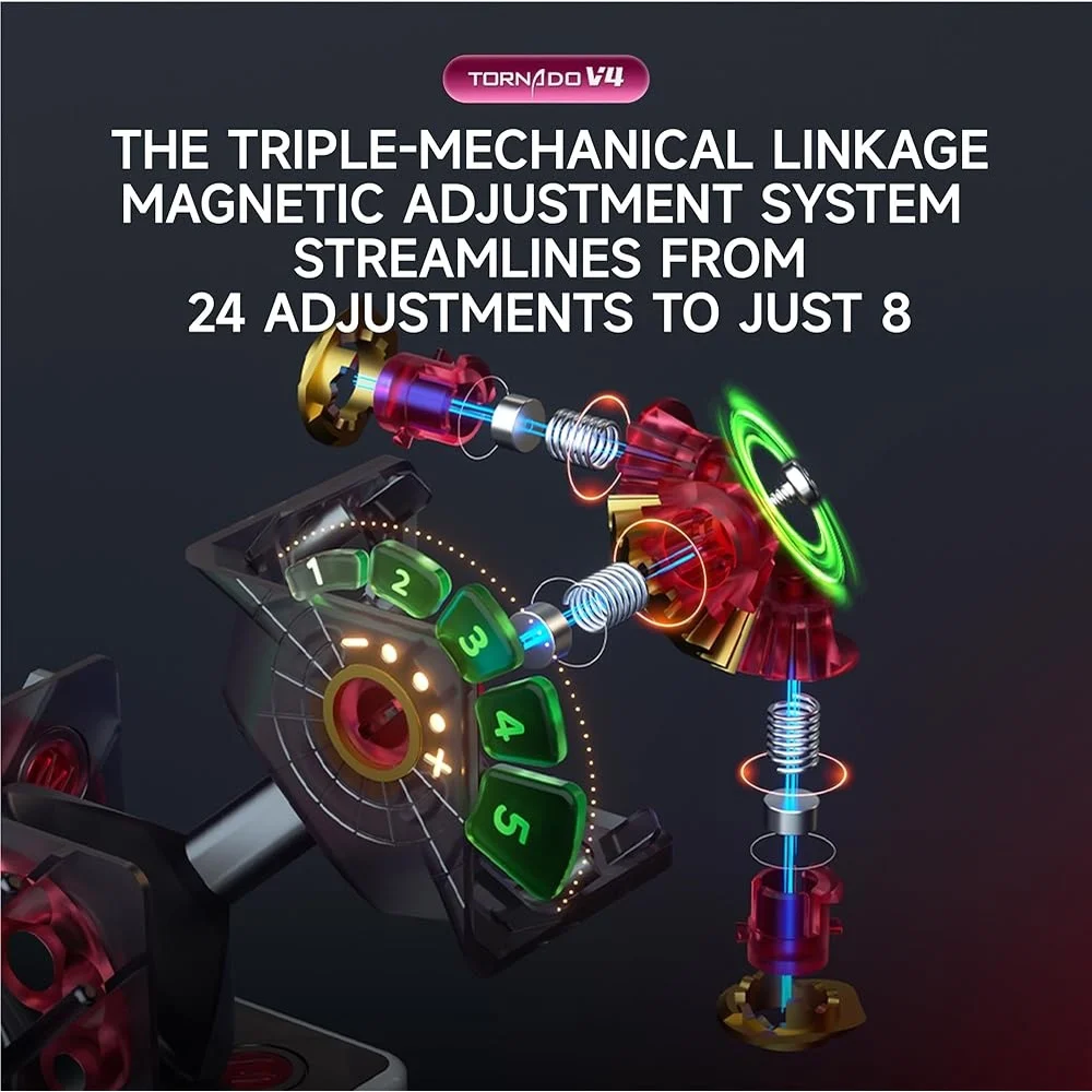 2024 Magnetic Speed Cube QY X Man Tornado V4 M Flagship 3x3 Smooth Turning High-Speed Competition Speedcubing Durable Design