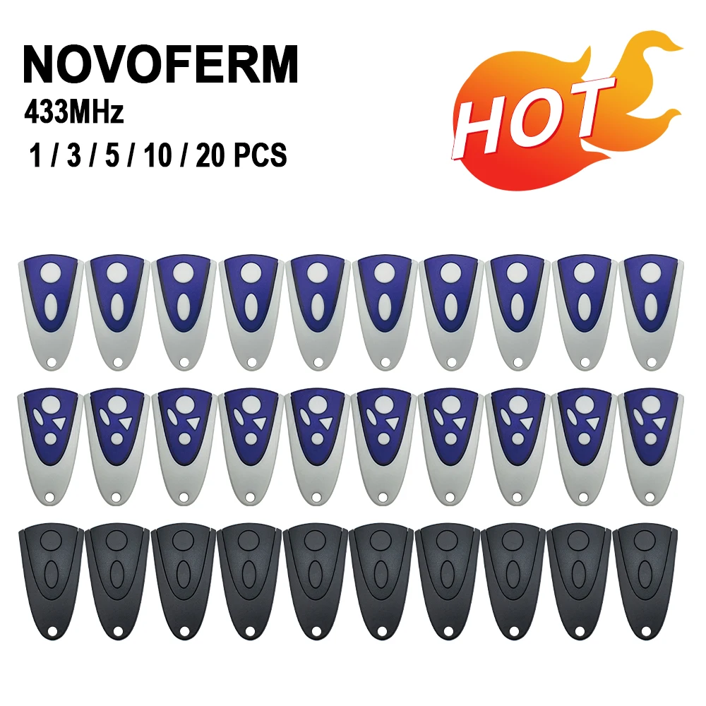 

NOVOFERM Гаражные ворота пульт дистанционного управления 433MHz для NOVOFERM NOVOTRON 502 MAX43-2 504 MAX43-4 522 524 512 MNHS433-02 MNHS433-04