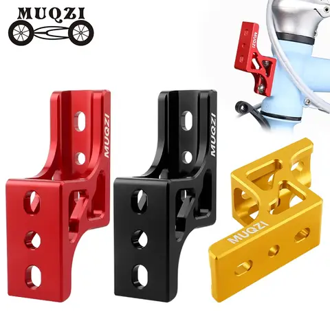 MUQZI Brompton DAHON 자전거 가방 캐리어 레이즈 어댑터 접이식 자전거 프론트 가방 캐리어 라이징 마운트 홀더