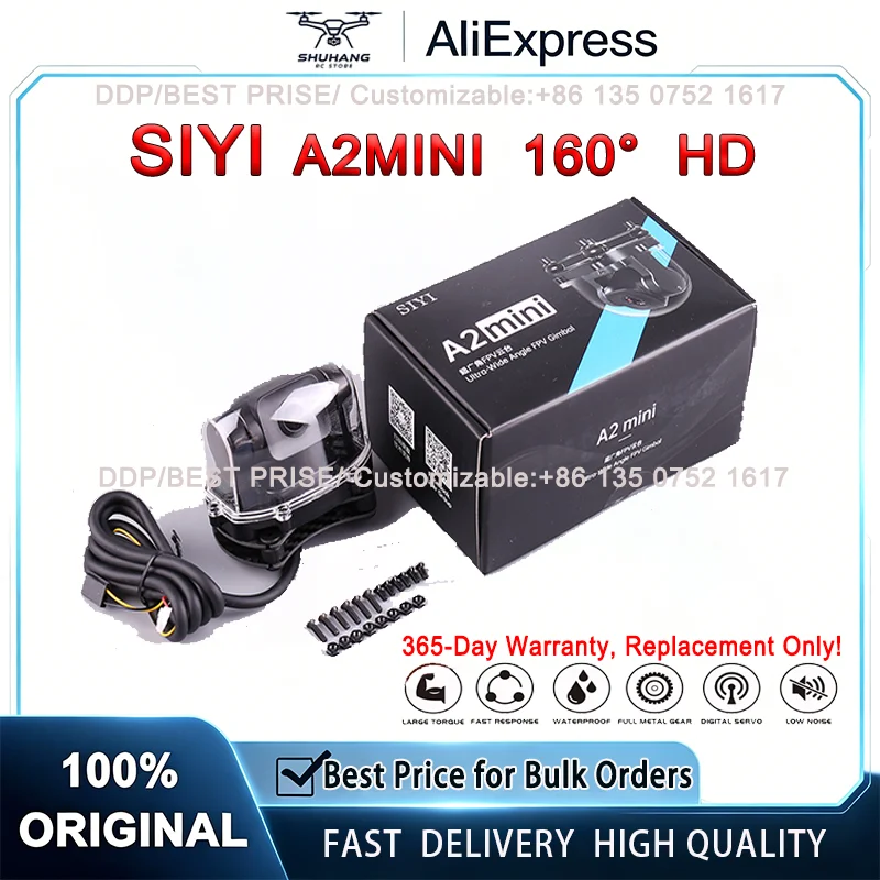 SIYI A2 mini FPV Gimbal Camera Ultra-wide Angle Full HD Starlight Night Vision 3-Defense Industrial Grade Handstand Mode