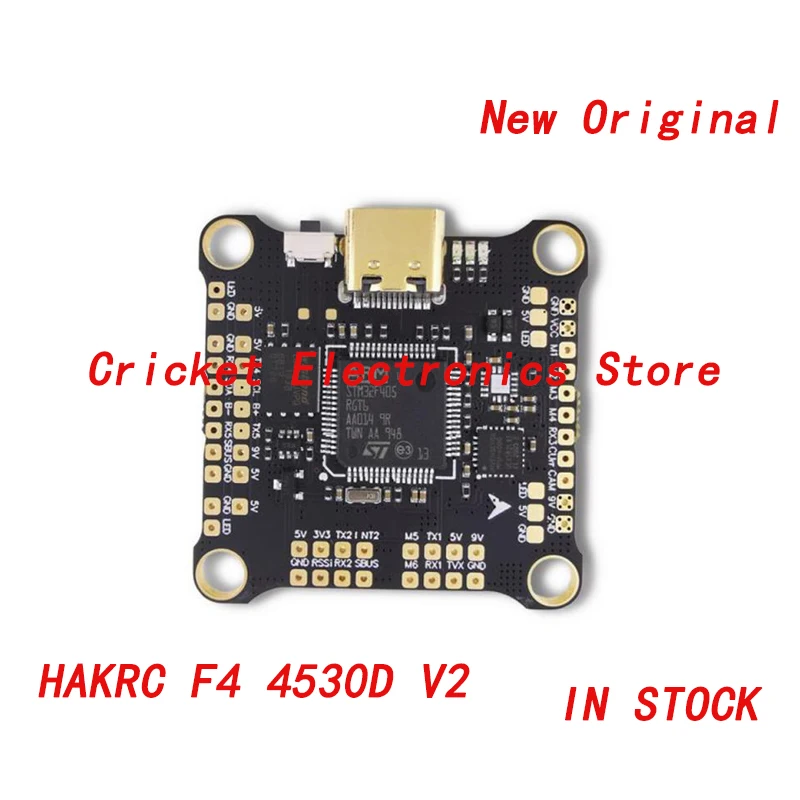 

HAKRC F4 4530D V2 HAKRC F4530D Flight Controller provides great power all in a 30.5x30.5mm mounting pattern