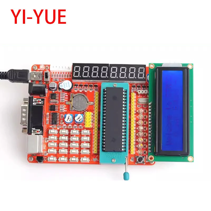 PIC MCU development Mini System PIC Development Board + Microchip PIC16F877A + USB Cable