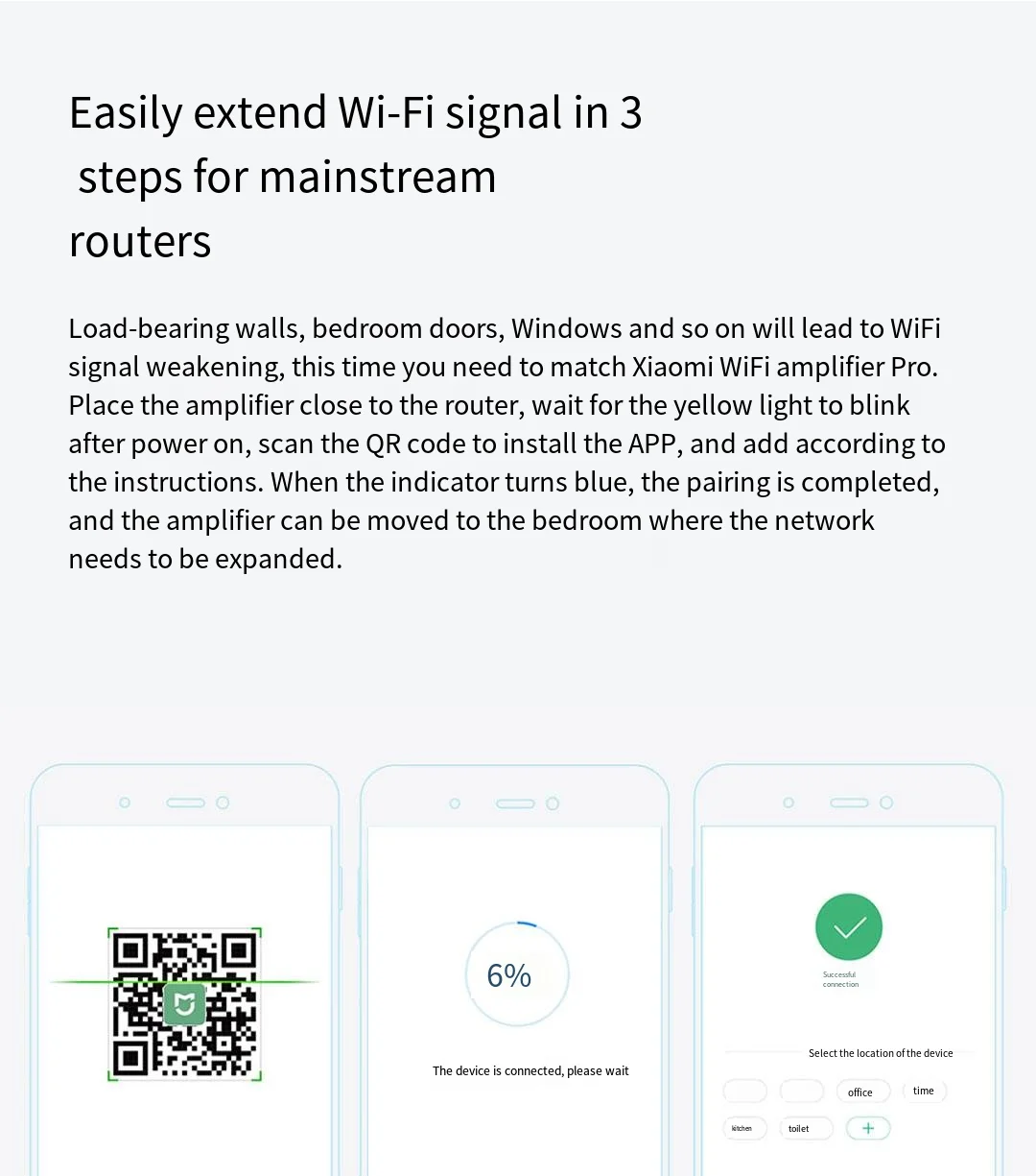 Xiaomi-Amplificador WiFi Pro, repetidor Wifi de 300Mbps, extensor de cobertura de señal WiFi, enrutador inalámbrico de 2,4G Mi, color negro