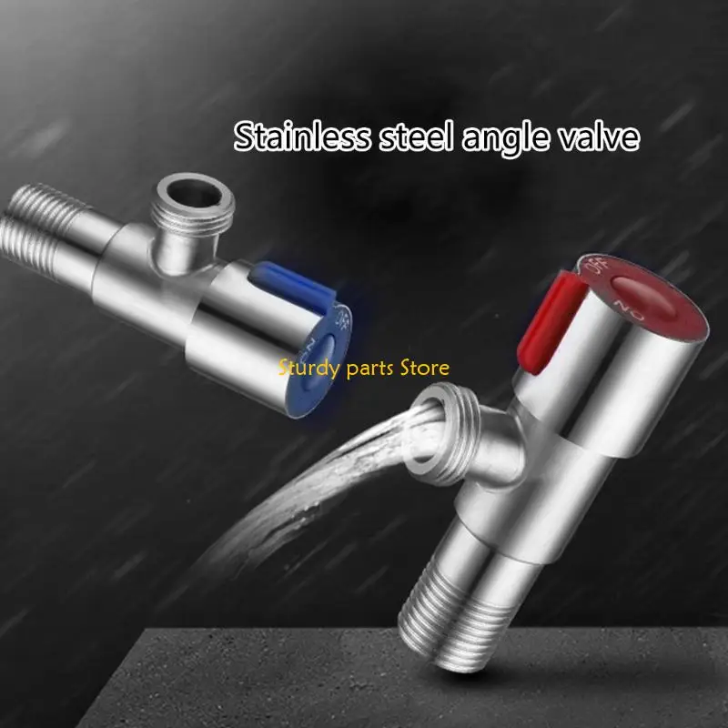 

97QC Модернизированный угловой смеситель из стали 304, удобное решение для контроля воды, резьба G1/2, универсальный для кухни,