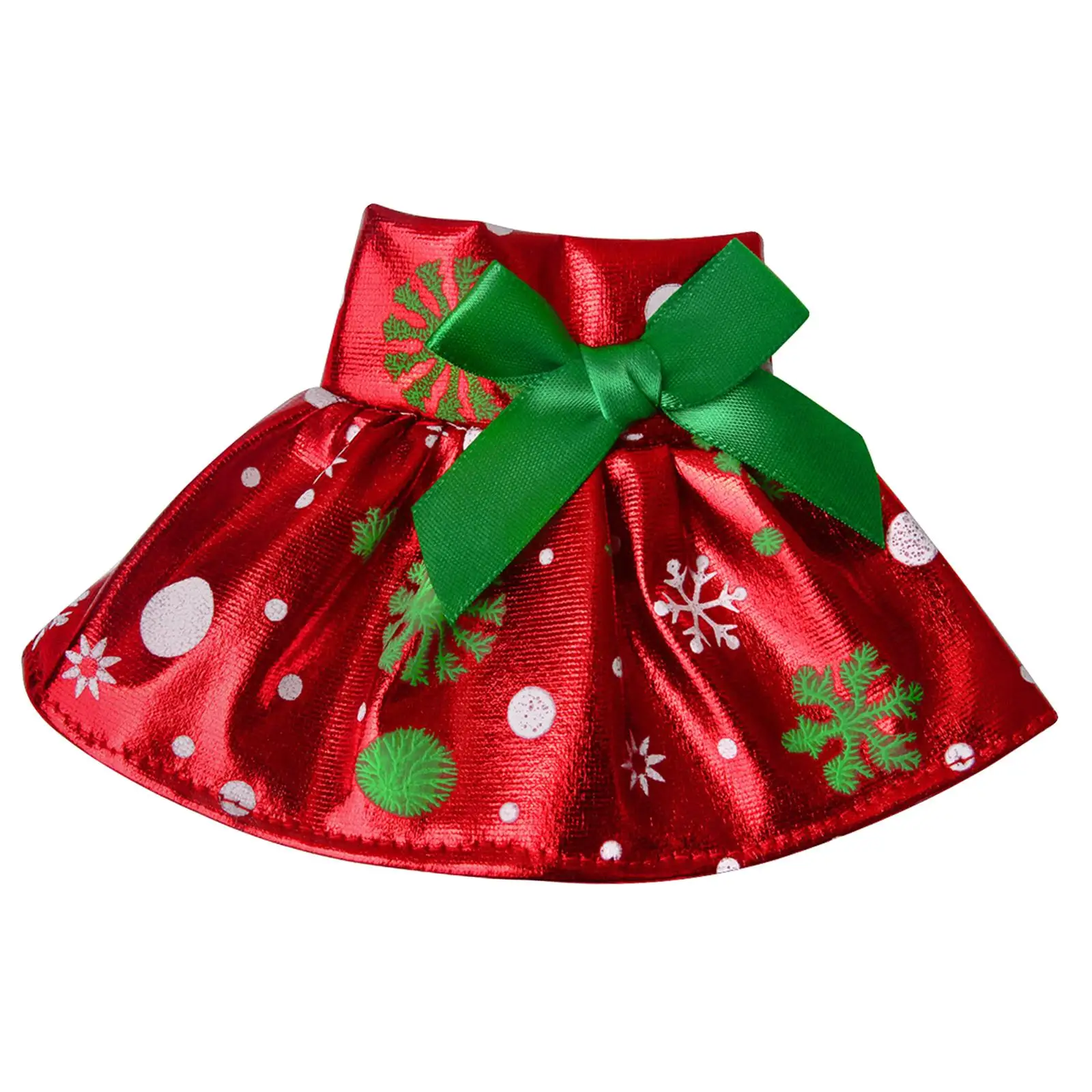 Polyester pop rok jurk kerst elf couture kledingset voor 1-12 Bjd poppen meisje speelgoedaccessoires