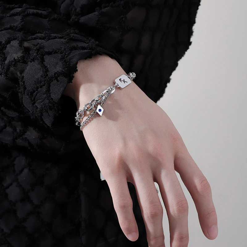 Twelve Zodiac Sign Bracelets for Men and Couples, Double-Layer Versatile Titanium Steel Bracelets, In-Stock Wholesale