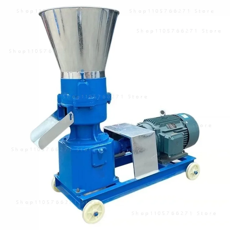Multi-Function Pellet Mill 4KW 220V/380V - Household Animal Feed Granulator, 90-150kg/h Output