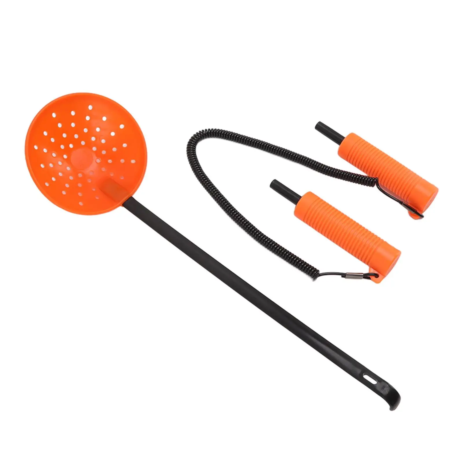 Orange  Fishing Picks Set - Lifesaving Tools &  Spoon for Safe for skiing Adventures