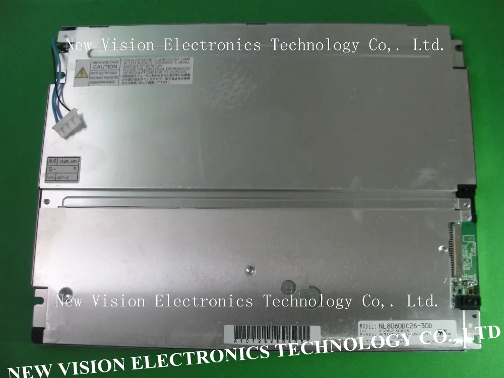 NL8060BC26-30D Original A+ grade 10.4 inch LCD Display Panel for Industrial Equipment Application