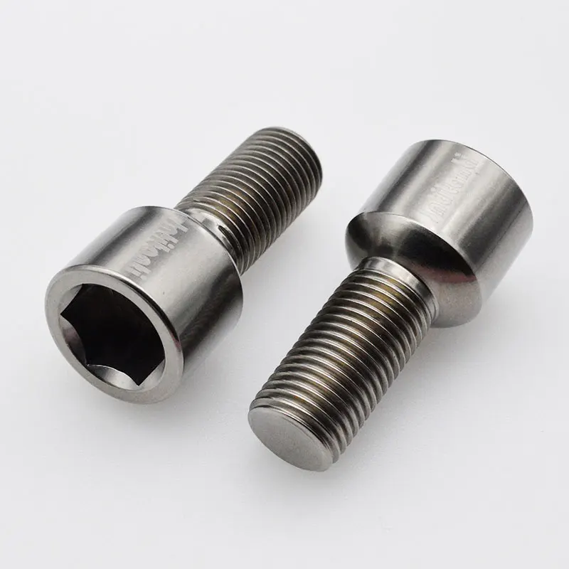 Jntitanti Gr.5 titanium Auto Parts Hex socket Wheel rim Bolts M14*1.5*28 For VW, AUDI