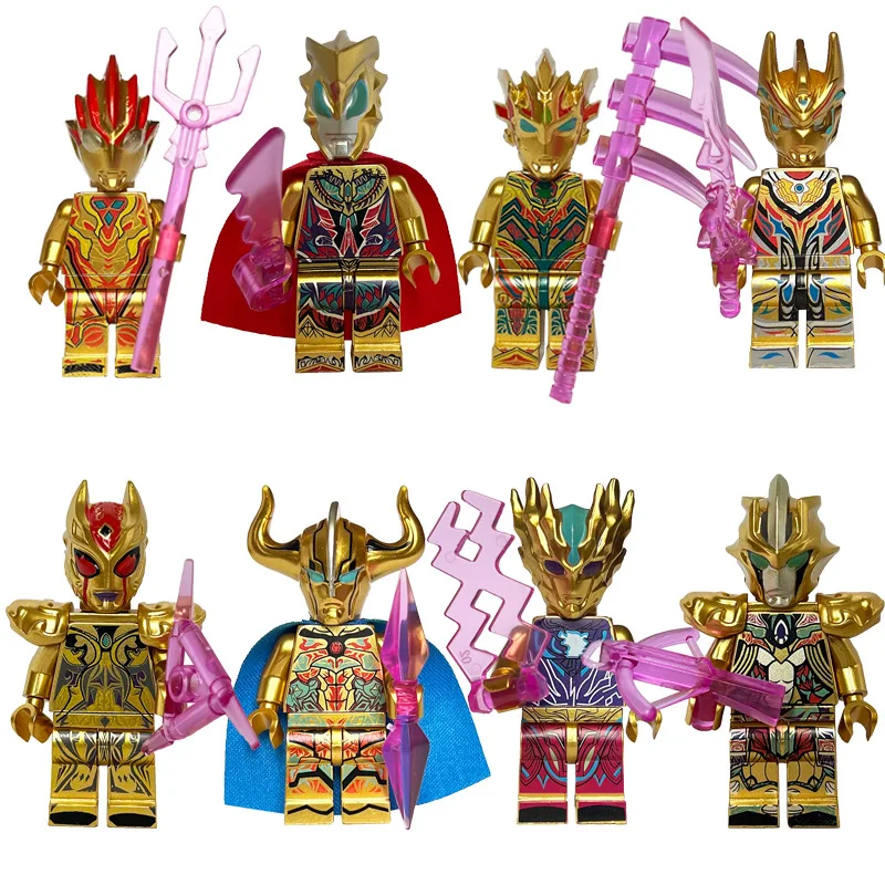 Blocs de construction, poupées, jouets, mini figurines, poupées, cadeaux d'anniversaire, jouets pour enfants, personnages de dessins animés.