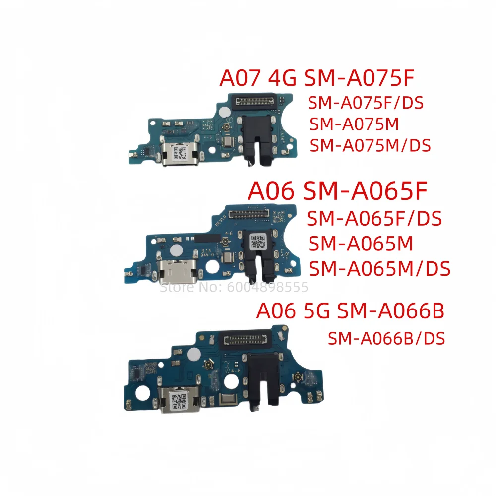 1pcs USB Charging Port Base Connector For Samsung Galaxy A07 4G SM-A075F SM-A075M A06 SM-A065F SM-A065M A06 5G SM-A066B