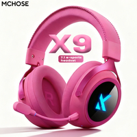 MCHOSE X9 Wireless Gaming Headset 7.1 Surround Sound Noise Canceling Mic Low 15ms Latency FPS Games E-sports Headphones