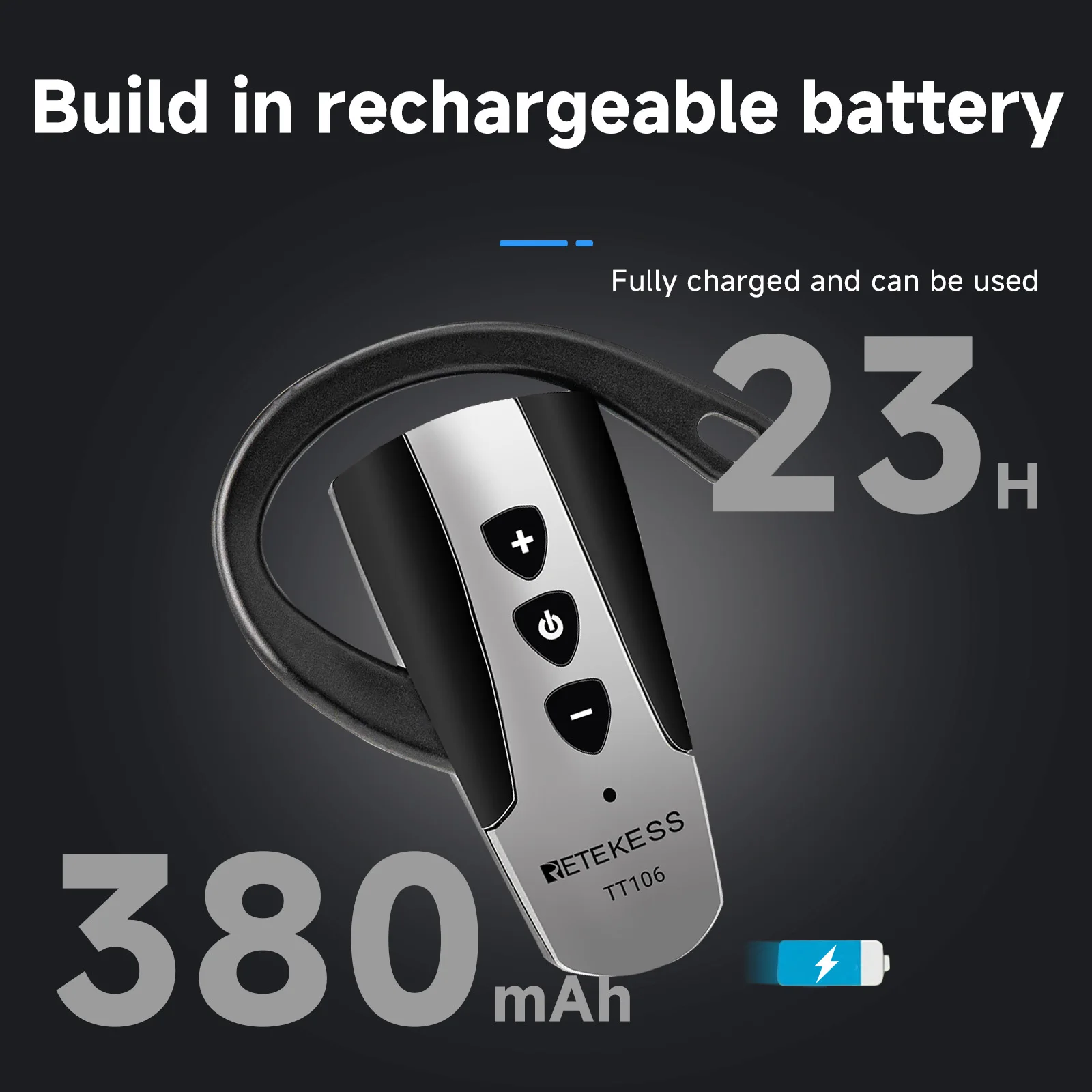 RETEKESS TT106 UHF Professionelle Drahtlose Empfänger Für Tour Guide System Ausflug Museum Ausbildung Konferenz Kirche Gleichzeitige