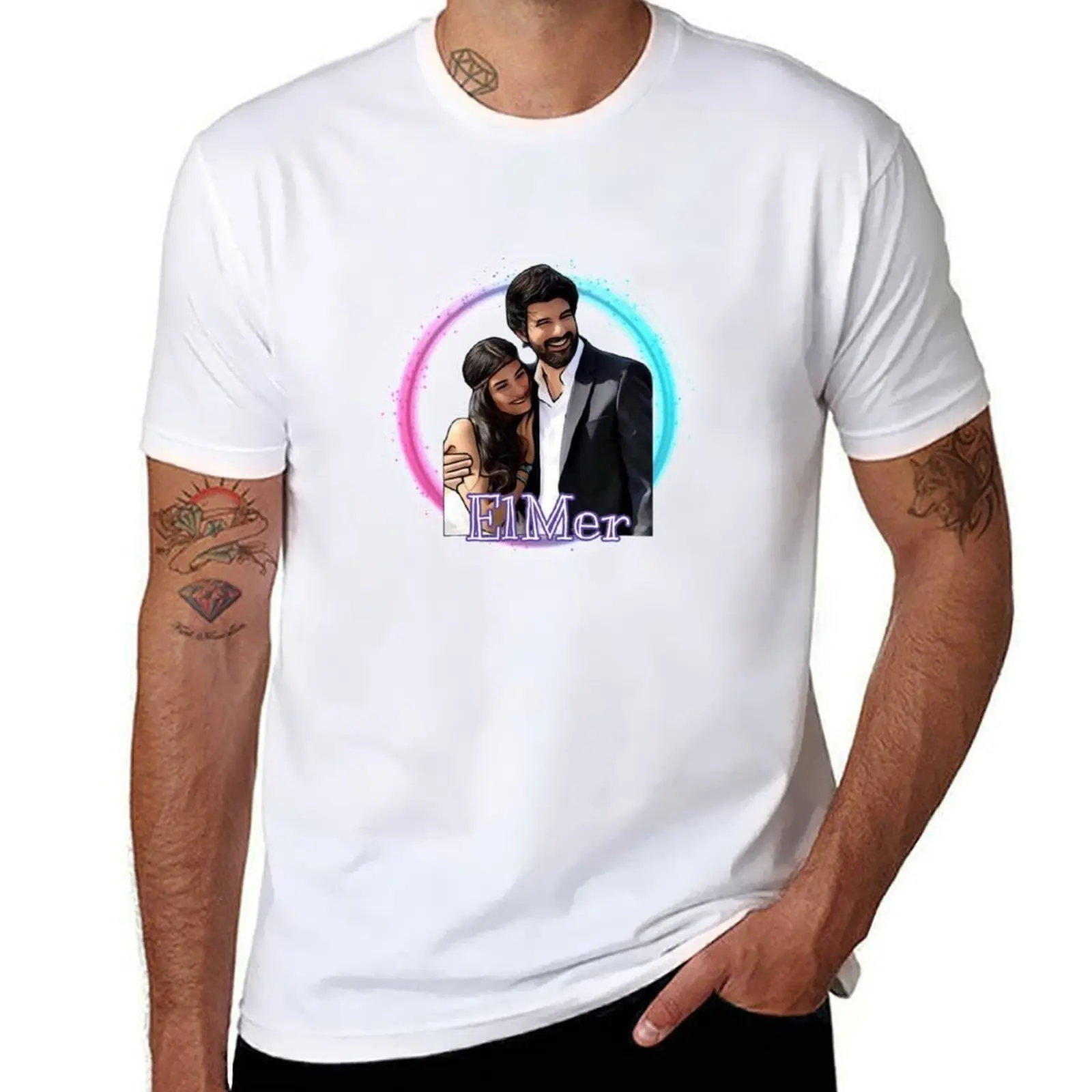 

Elif & Omer - Kara Para Ask T-Shirt cotton t shirts man 100% man t shirt cotton T-Shirt