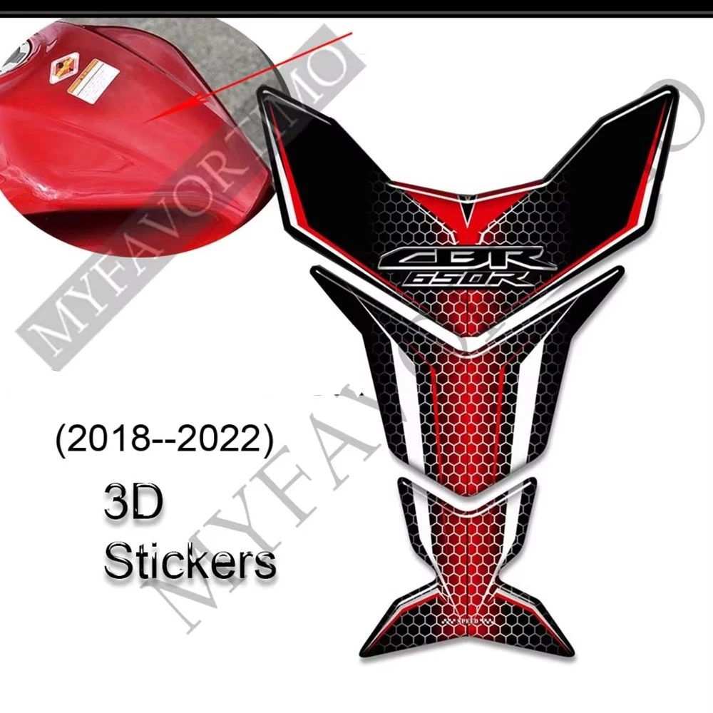 

For CBR 650 R 650R CBR650R HRC Fireblade Motorcycle Protector Tank Pad Gas Fuel Oil Kit Knee 3D Stickers Decals