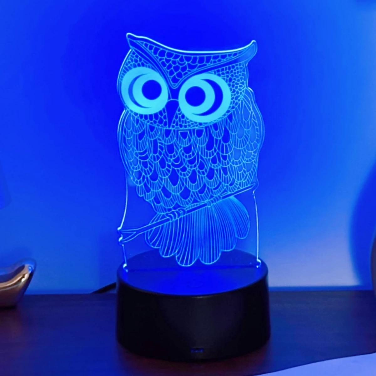 Usb Owl 3D Night Li…