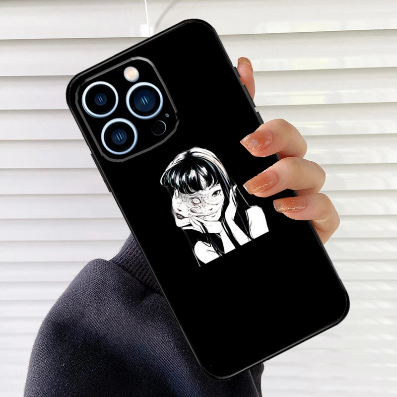 Sad Japanese Anime Aesthetic Phone Case For iPhone 17 16 15 14 11 12 13 Pro Max Mini 15 16 Plus 16e 17Air Cover Fundas - view 5