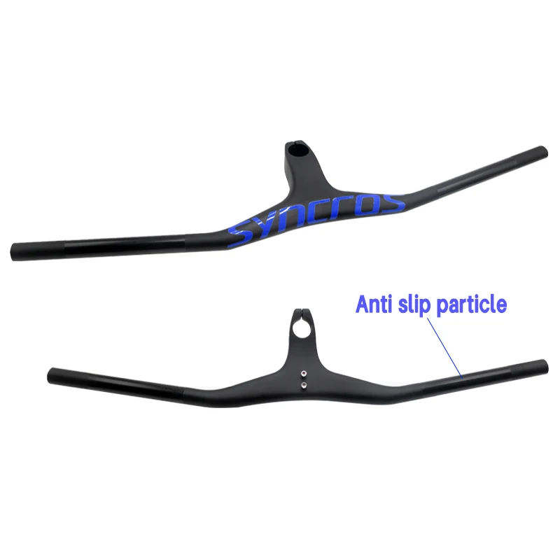 SYNCROS Mtb carbon Handlebars 28.6mm  -17 angle Carbon Integrated Cockpit Handlebar For Mountain Bike 660~800mm Bicycle Parts