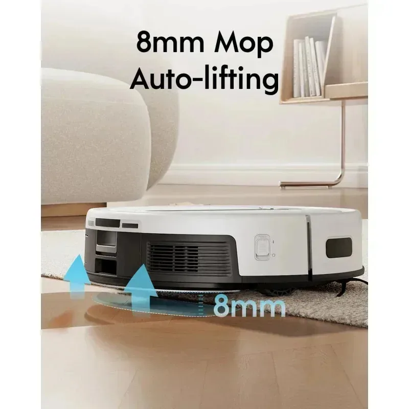 مكنسة كهربائية PMD4-ECYeedi من ECOVACS Cube Robot، ممسحة، تجفيف ممسحة ذاتية، غسيل، تفريغ ذاتي، رفع ممسحة تلقائية 8 مم، تسلق العوائق 2 سم