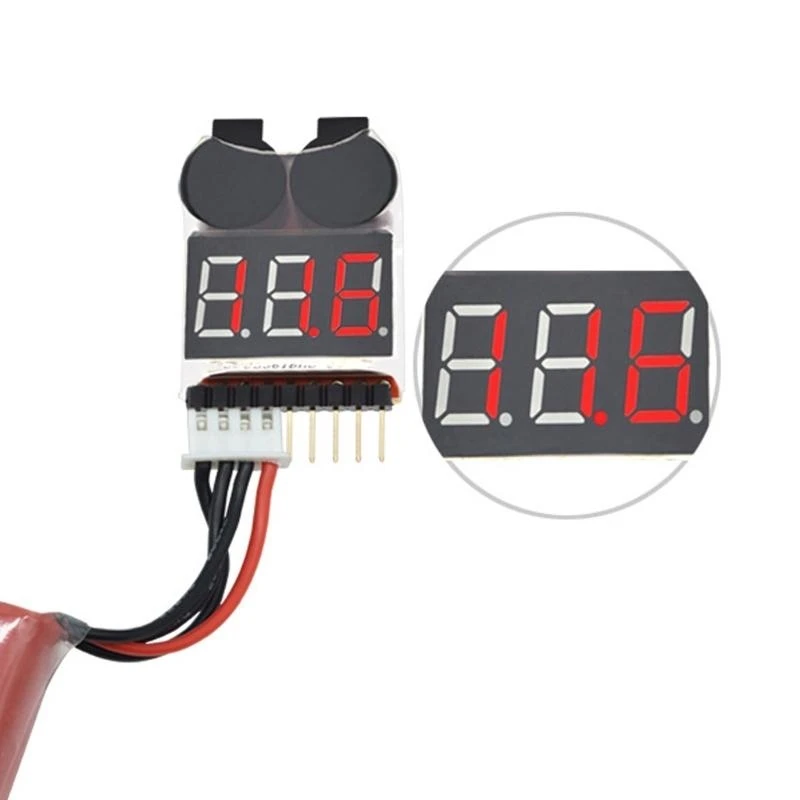 A2BE 1S-8S Buzzer Checker Tester LED Display Board Module 2 in 1 Li-ion RC