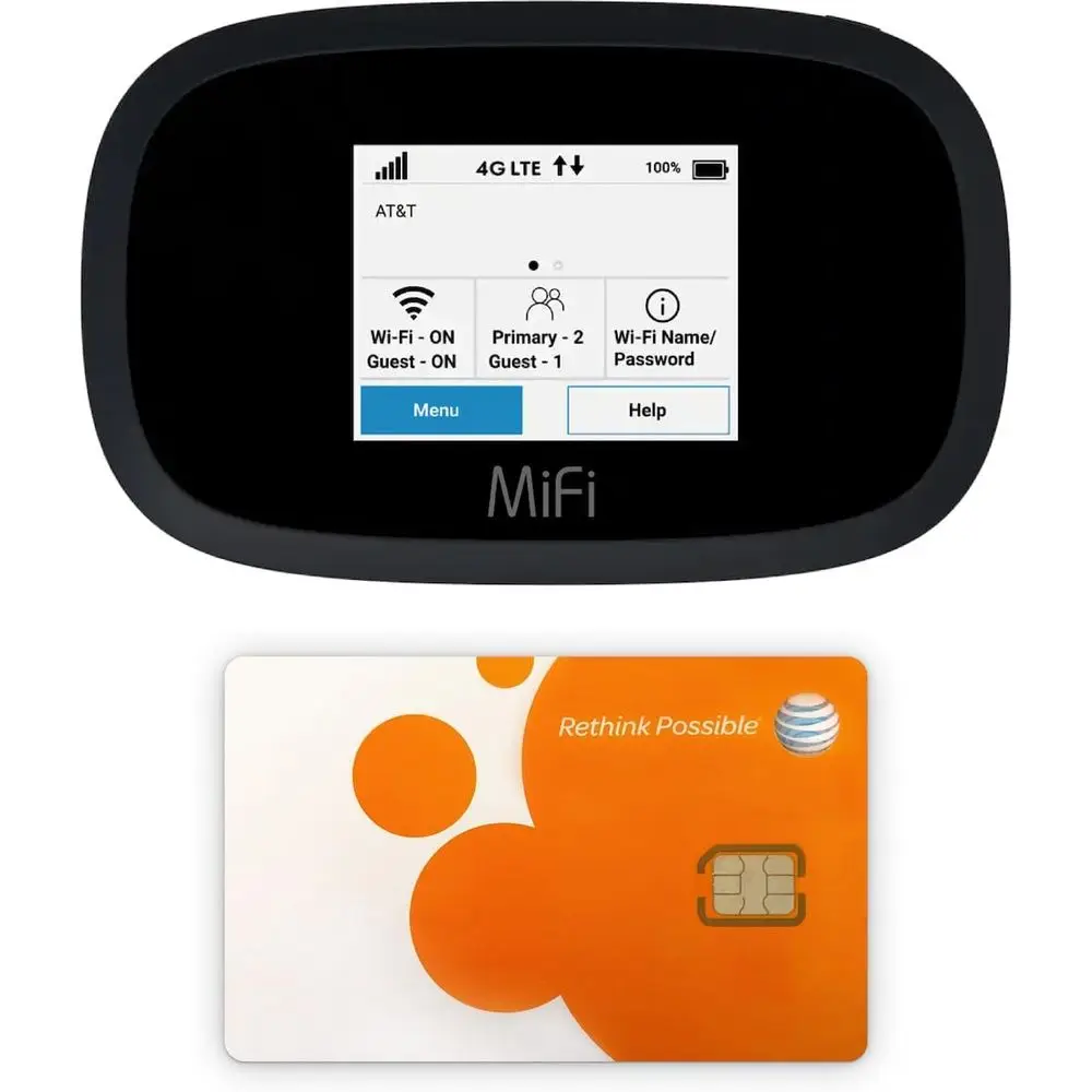 4G LTE Mobile Hotspot with VPN, Portable Wi-Fi for Travel, Unlocked Globally, Near 5G Speeds up to 1200 Mbps, Bundle Included
