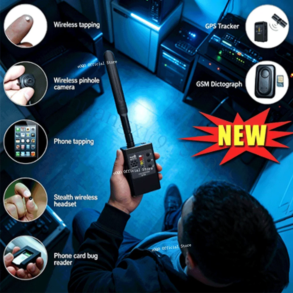 G338 Anti Cameras Detector Bug Anti-Spy Wireless RF Signal Automatic Detects GPS Locator Tracker Finder GSM Wireless Cam Scanner