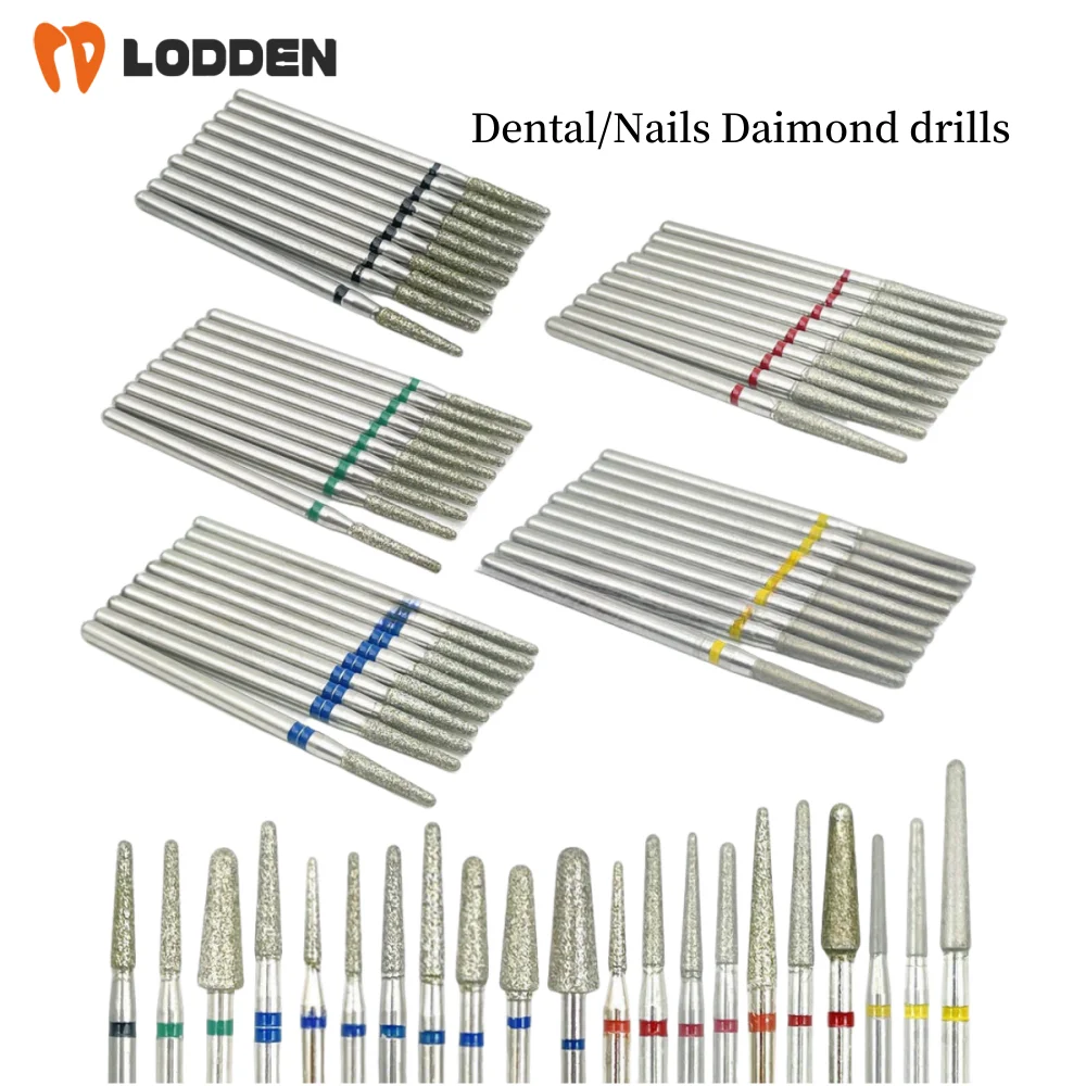 Dental Nails Diamond Drills polishers Denstistry Grinding Contouring Polishing Tools