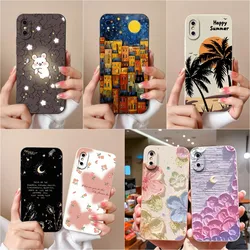 Case For iPhone XS MAX XR X Back Cover Cute Rabbit High Quality Soft Liquid Silicone Shockproof Fashion Phone Shell Funda Coque