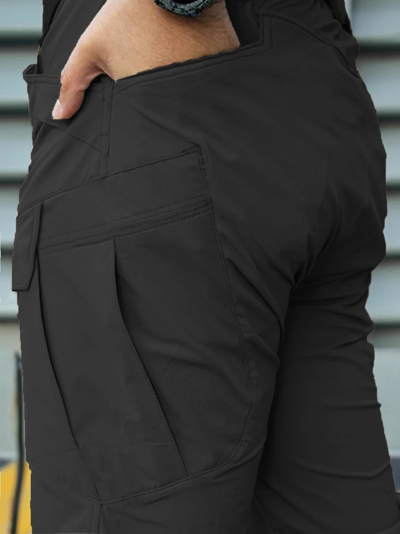 

Men's high-quality lightweight tactical work pants - tear resistant all season hiking pants with multiple pockets