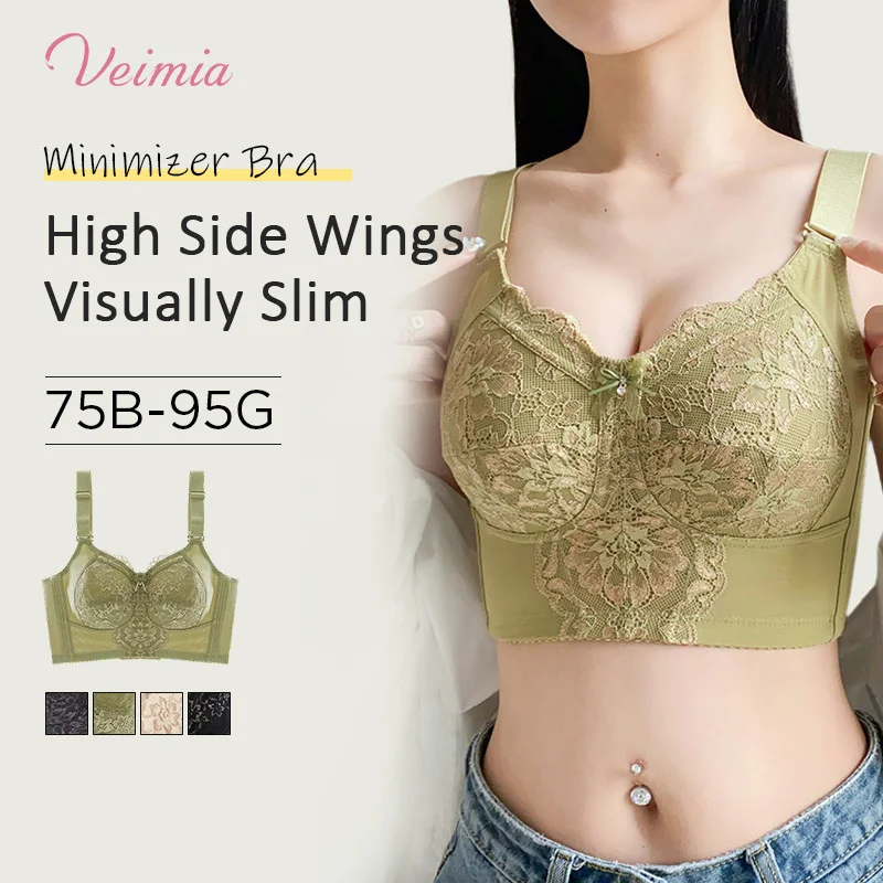 

Adjustable Breast Collecting Bra Thin Models of FullCup Summer Full Cups Row Buckle