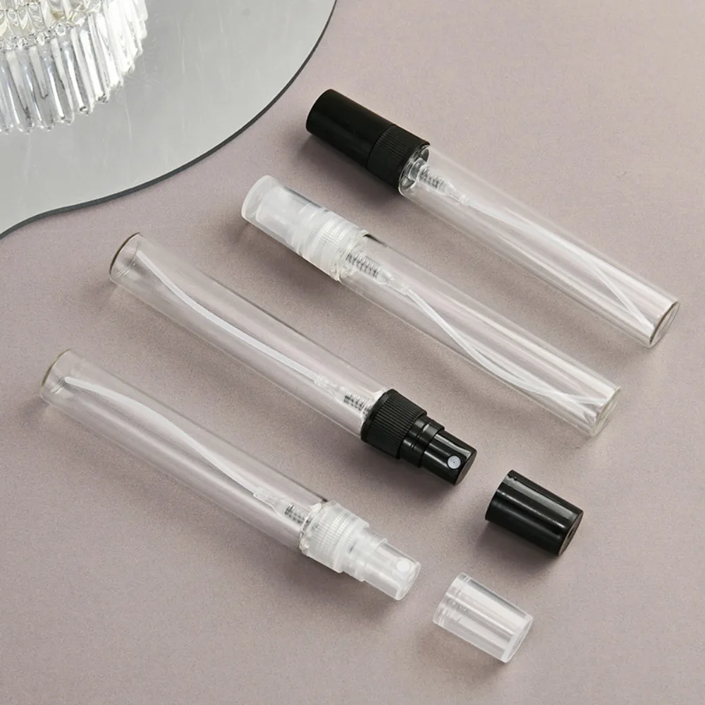 5/10 Stück 2/3/5/10ml Klare Glas-Mini-Parfümflaschen, Nachfüllbare Sprühflaschen, Leere Tragbare Kosmetik-Reiseflaschen, Probenbehälter – Detail 2