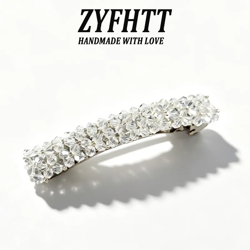 1/3 Stück ZYFHTT Strass-Metall-Haarspange für Damen, Elegante Seitenspange, Modische Mädchen-Haarnadel, Haaraccessoires – Detail 5