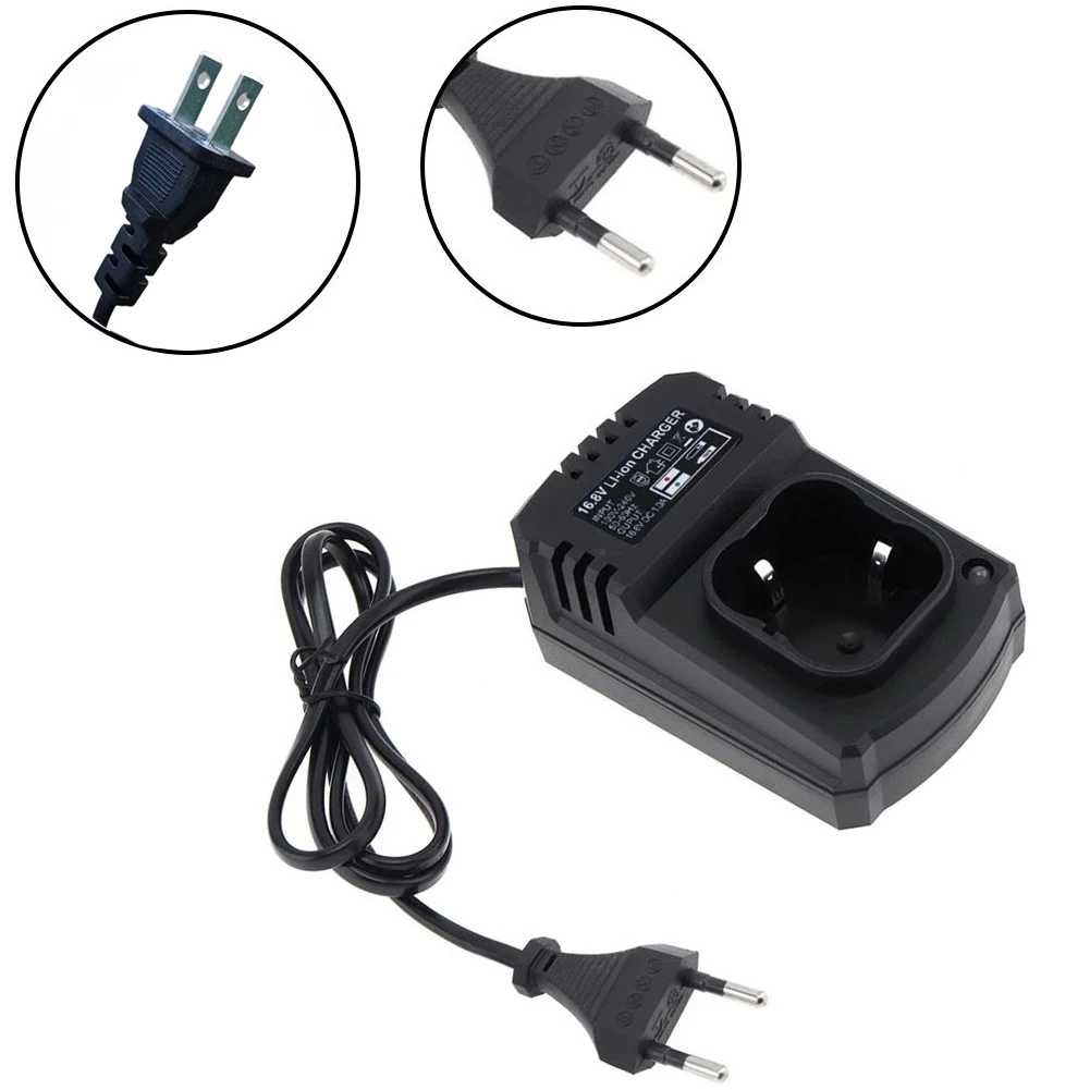 Cargador de taladro eléctrico Universal de 16,8 V, adaptador de corriente de batería de litio de iones de litio, enchufe de EE. UU./UE, accesorios