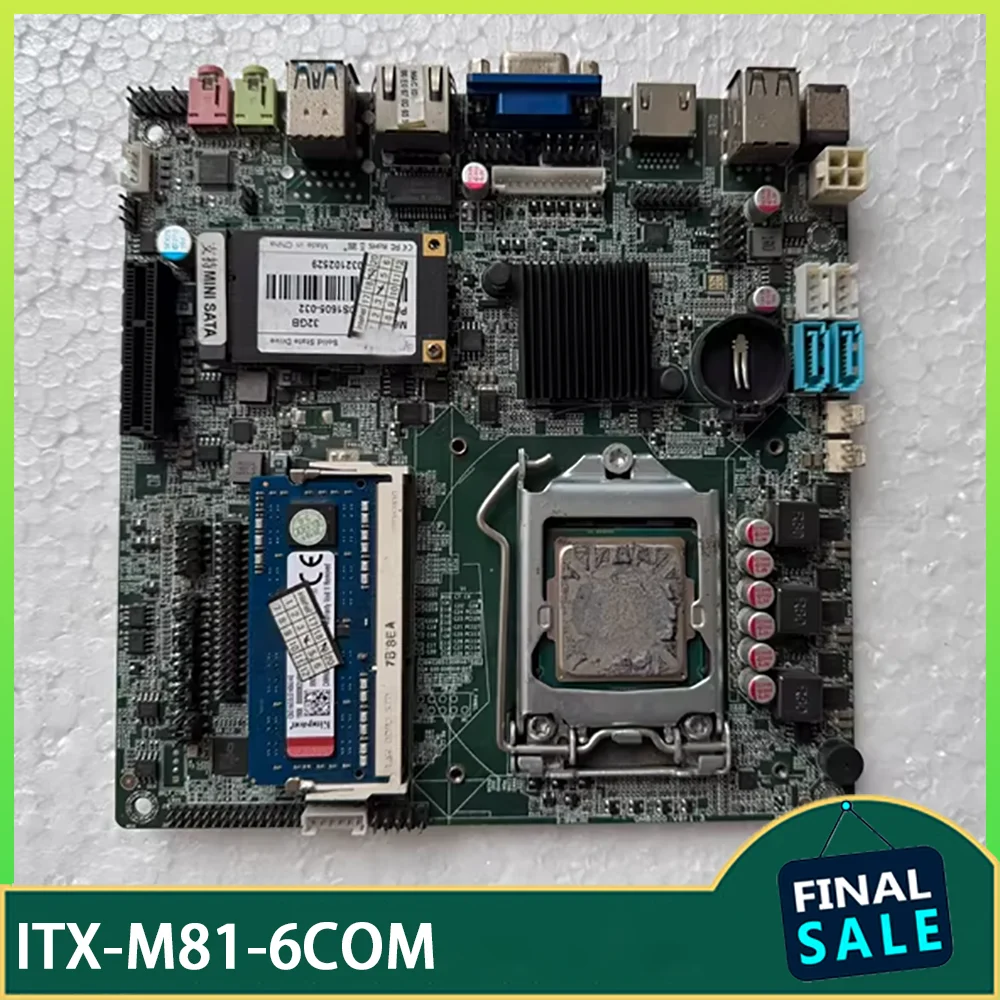 

Промышленная материнская плата 17x17 ITX-M81-6COM QM8000